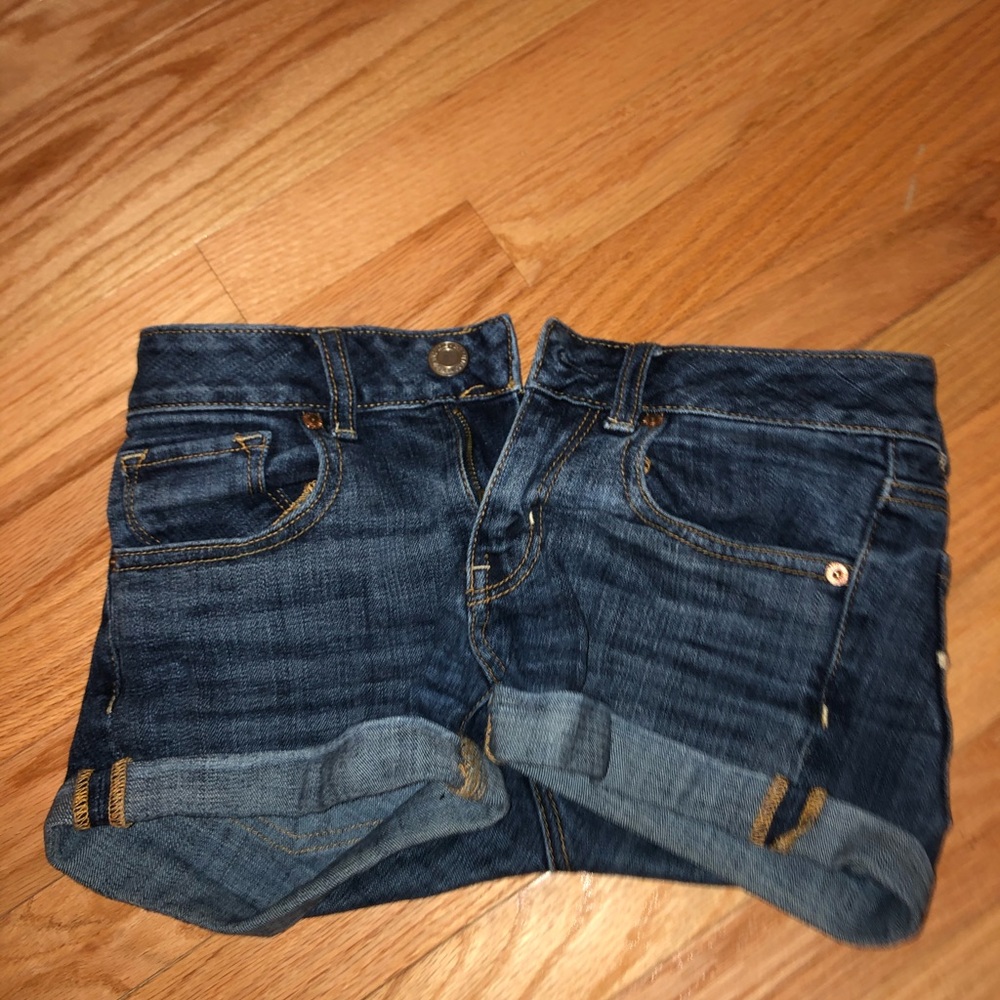 Blue jean shorts
